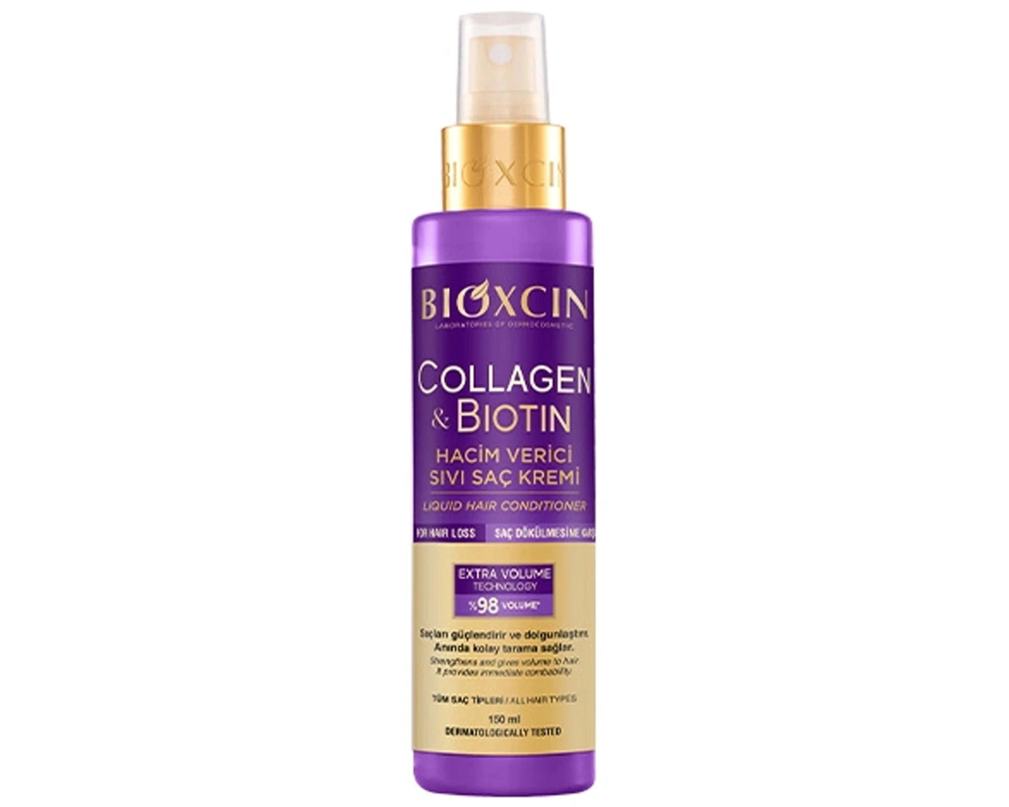 Bioxcin COLLAGEN & BIOTIN Volumizing Liquid Leave-In Conditioner